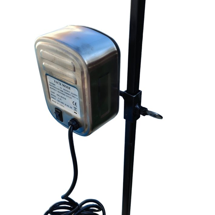 Spiedo inoxidable 15 kg + bases regulables de 100 cm de alto