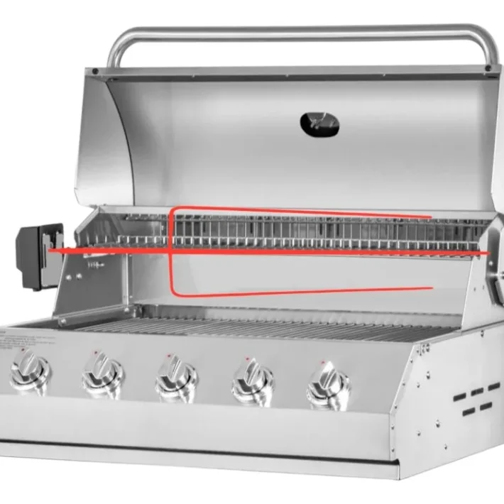 Motor 15 kg + tridente 90 cm  ( nuevo modelo exclusivo para parrillas a Gas)