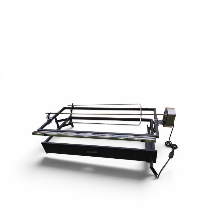 Parrilla inoxidable para quinchos 100 cm x 55 cm + spiedo